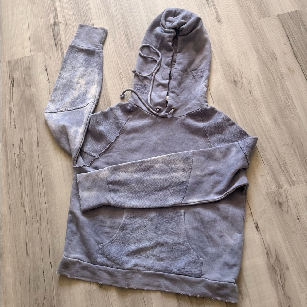LoveShackFancy Lavender Tie-Dye Cropped Hoodie - Picture 3 of 5